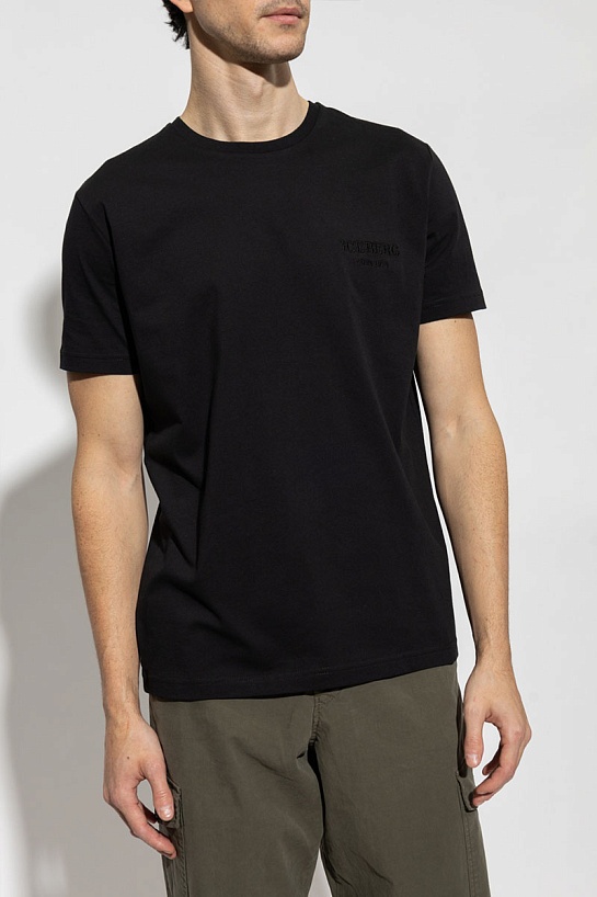 Мужская футболка Iceberg чёрного цвета