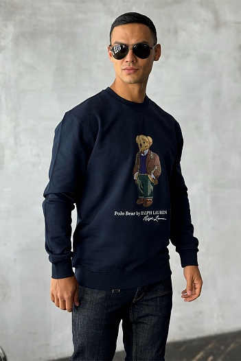 Тёмно-синий свитшот Polo Ralph Lauren "Bear"   