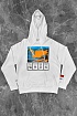 Белое оверсайз худи Heron Preston Periodic
