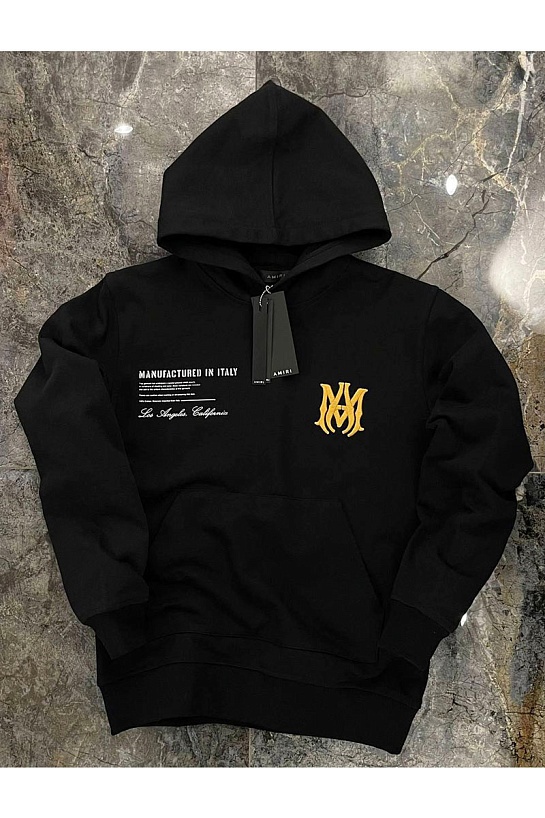 Худи чёрного цвета Amiri Military Specs Stencil