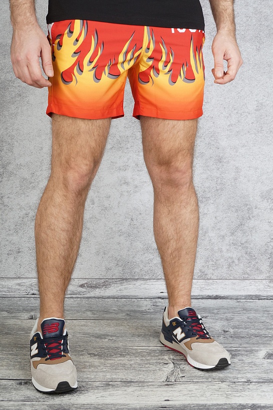 Мужские шорты Dsquared2 "Flame" - Red