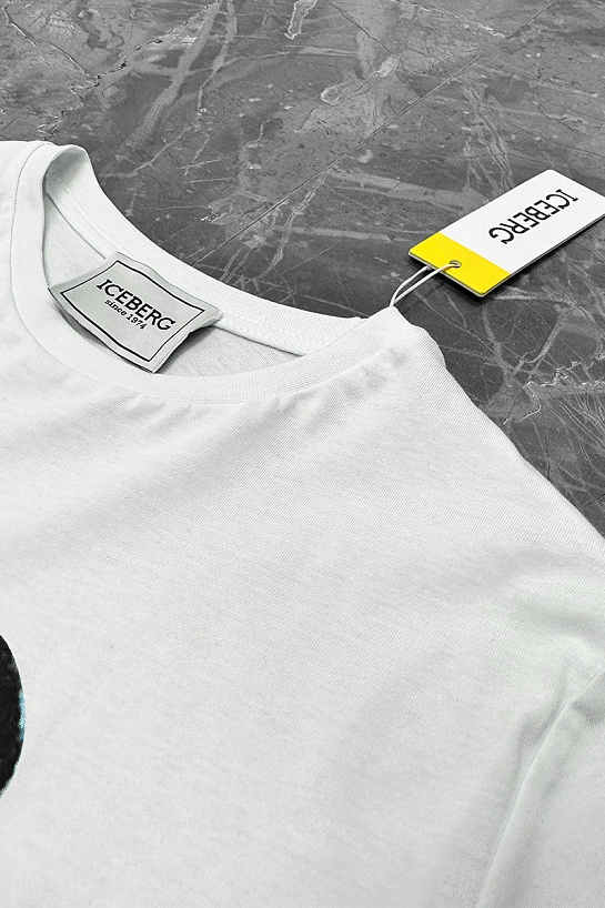 Белая футболка Iceberg Mickey Mouse