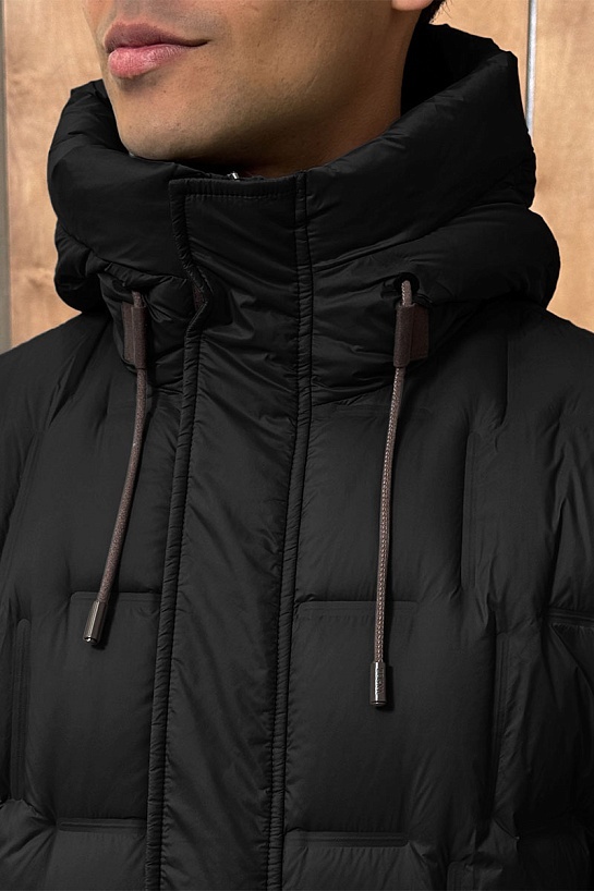 Мужской пуховик Zegna чёрного цвета