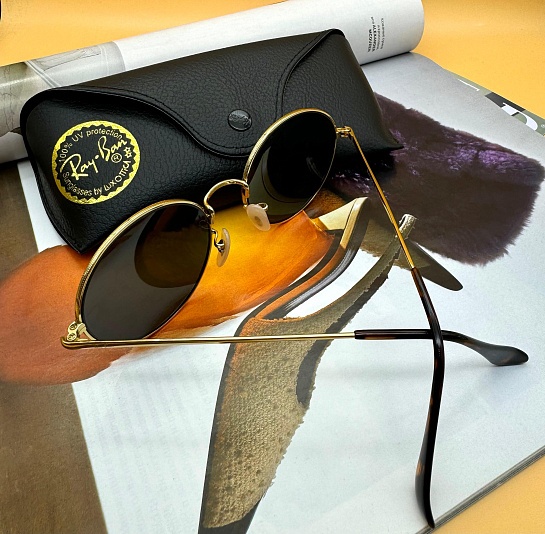 Солнцезащитные очки Ray-Ban Oval Metal - Black