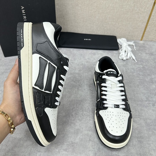 Кожаные кроссовки Amiri Skel Top Low