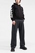 Чёрная оверсайз кофта Off-White Wave diag print
