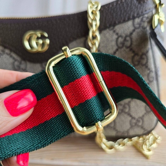 Кожаная сумка Gucci GG Ophidia 26x14 см