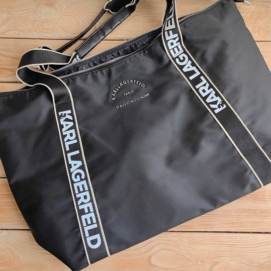 Дорожная сумка Karl Lagerfeld 56x35 см - Black