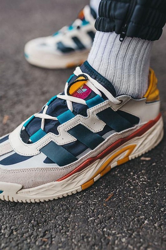 Кроссовки Adidas Niteball - White / Blue