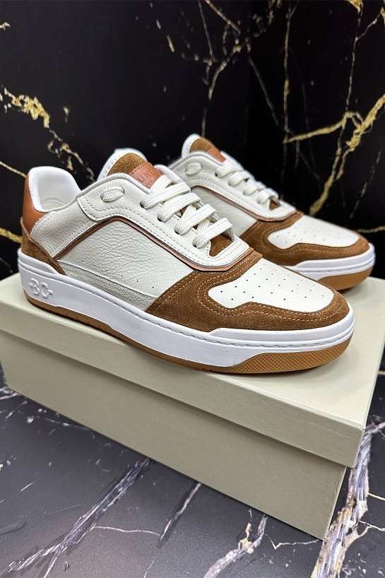 Мужские комбинированные кроссовки Brunello Cucinelli