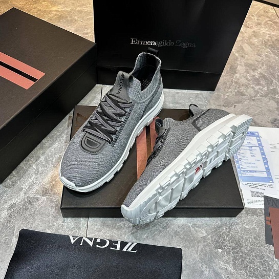 Мужские текстильные кроссовки Ermenegildo Zegna