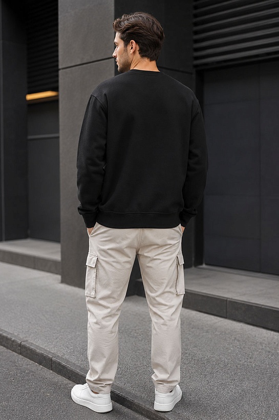 Мужской чёрный свитшот Dsquared2 cool fit