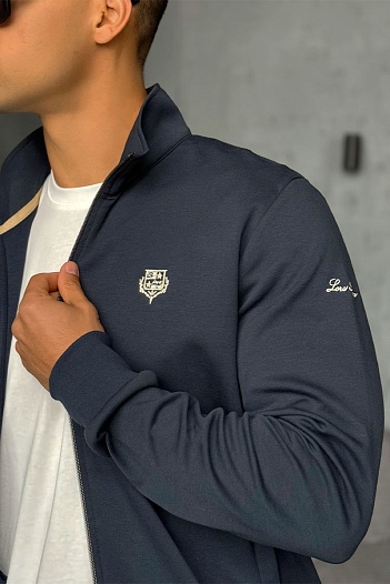 Спортивный костюм Loro Piana logo-embroidered - Navy   