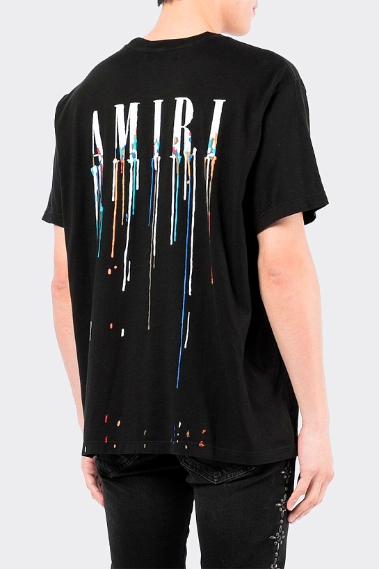 Мужская чёрная футболка Amiri