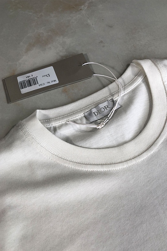 Белая мужская футболка Dior