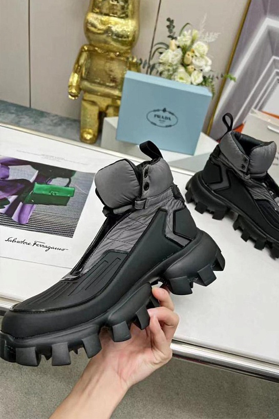Кроссовки Prada Cloudbust Thunder high-top - Black / Grey