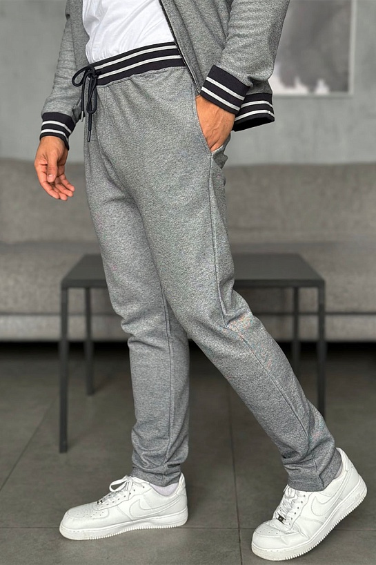 Спортивные штаны Loro Piana logo-embroidered - Blue / Grey