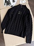 Женский шерстяной свитер Versace premium - Black