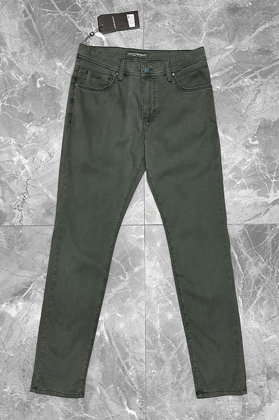 Мужские джинсы цвета хаки Emporio Armani