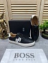 Кожаные кроссовки Hugo Boss Aiden - Black