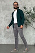 Мужской свитер зелёного цвета Kiton