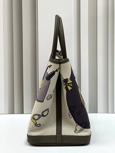 Женская сумка Hermes Garden Party Premium 36x26x17 см   
