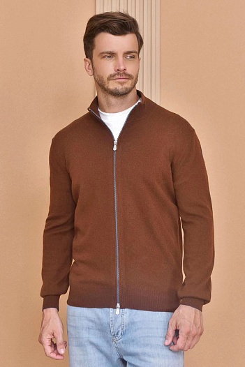Кашемировый свитер Brunello Cucinelli Premium - Brown   