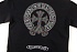 Чёрная оверсайз футболка Gothic logo