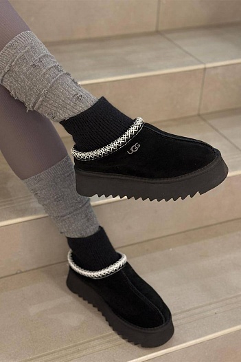 Женские ботинки UGG Classic Mini Cresent - Black   