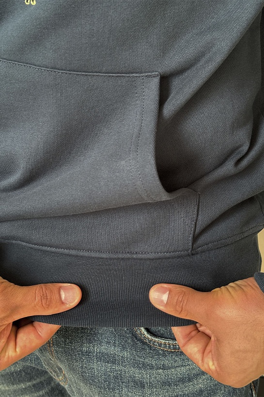 Тёмно-синее худи Kenzo Tiger Head embroidered