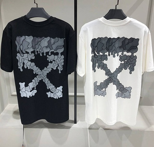 Белая оверсайз футболка Off-White 21SS Black Marker   