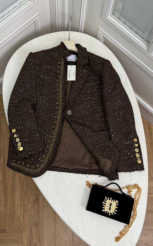 Женский пиджак в пайетках Schiaparelli premium