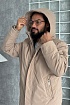 Мужская парка бежевого цвета Loro Piana