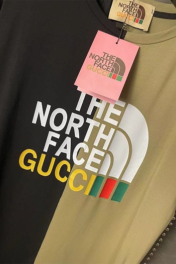 Женская оверсайз футболка Gucci x The North Face Collaboration   