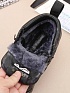 Кожаные кроссовки с мехом Premiata high-top - Black