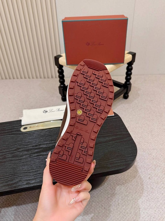 Кроссовки с мехом Loro Piana Week End Walk Evo premium