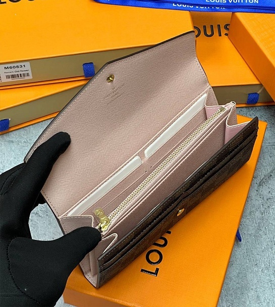 Кожаный кошелек Louis Vuitton Sarah Premium 19x10.5x2.5 см