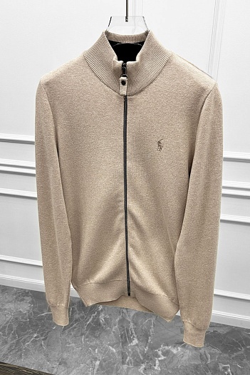 Мужская бежевая кофта Polo Ralph Lauren pony-embroidered   