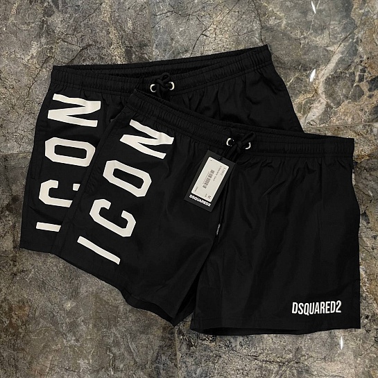 Мужские шорты Dsquared2 "ICON" - Black