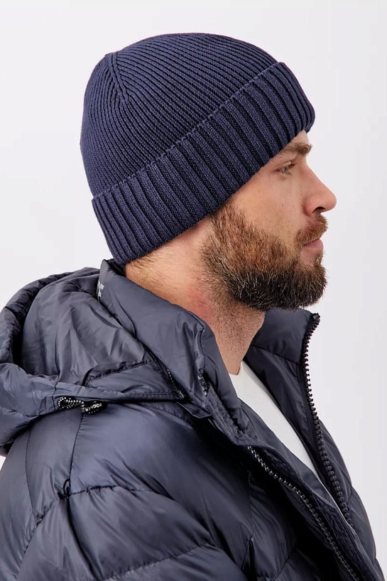 Шапка на флисе Bogner ribbed - Navy