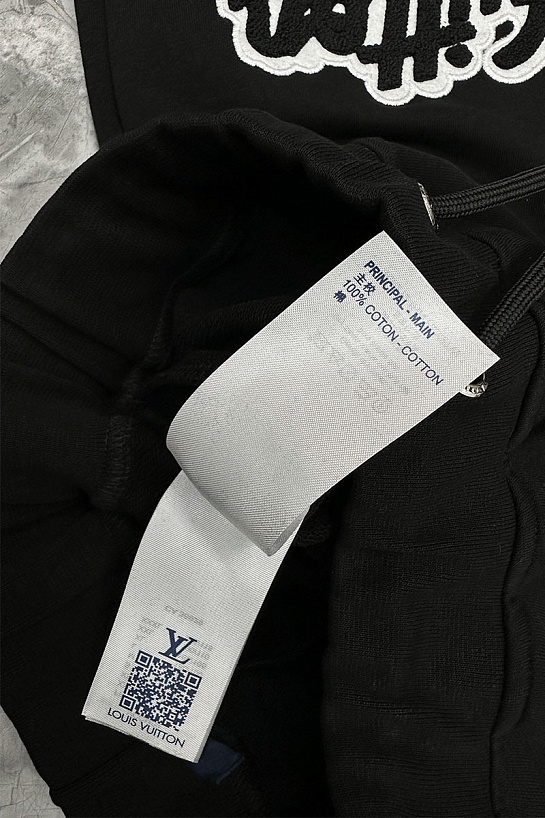Мужские чёрные шорты Louis Vuitton baseball patches
