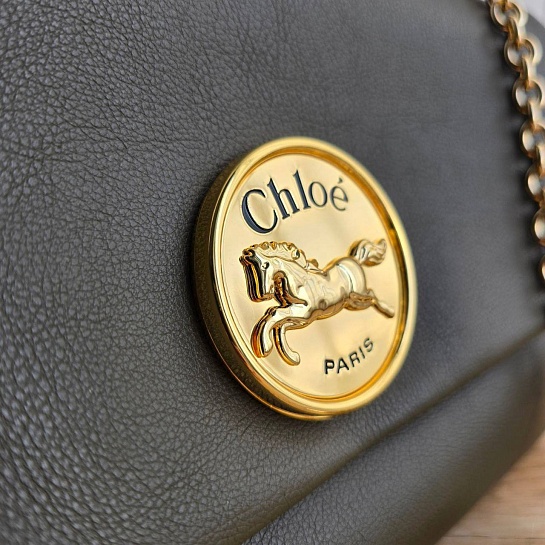 Кожаная сумка Chloe 28x17 см