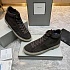 Замшевые кроссовки с мехом Tom Ford high-top - Brown