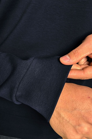 Мужской джемпер Moncler logo-patch - Navy   