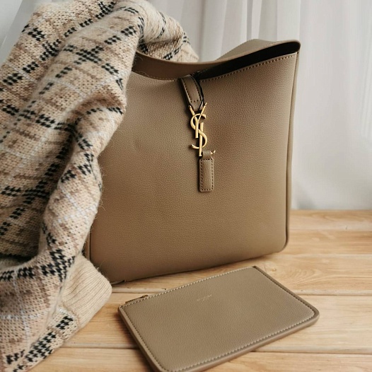 Женская сумка Yves Saint Laurent Le 5 a 7 Supple 28x24 см - Beige   