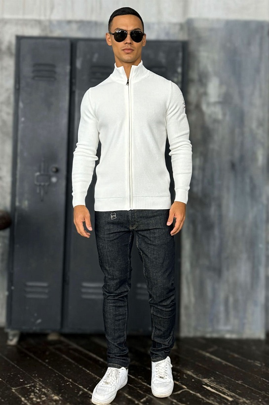 Мужская кофта Paul & Shark zip-up - White