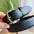 Кожаный ремень Gucci чёрного цвета (длина 80 / 85 см)