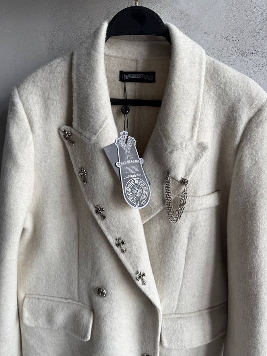 Женский шерстяной пиджак Chrome Hearts premium