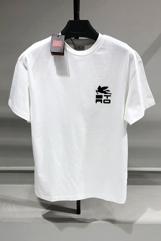 Футболка белого цвета Etro Pegasus