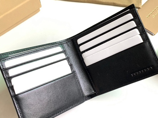 Кожаный кошелёк Burberry Premium 11x10 см   